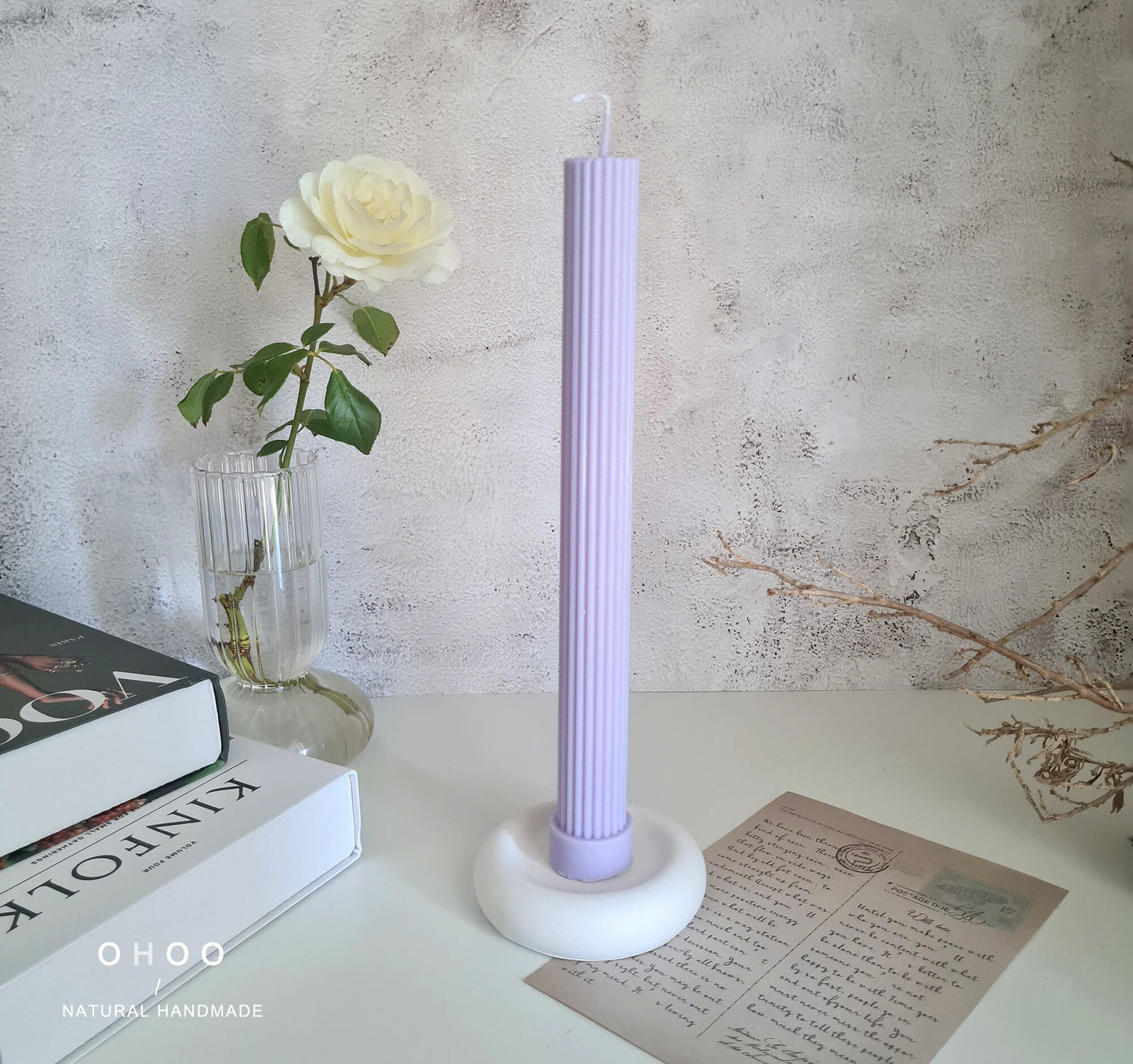 Roman Ribbed Soy Wax Candle