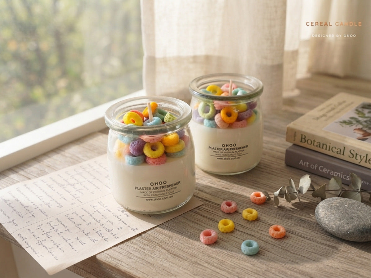 Fruit Loops Cereal Candle