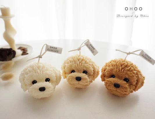Poodle & Bichon Dog Candle