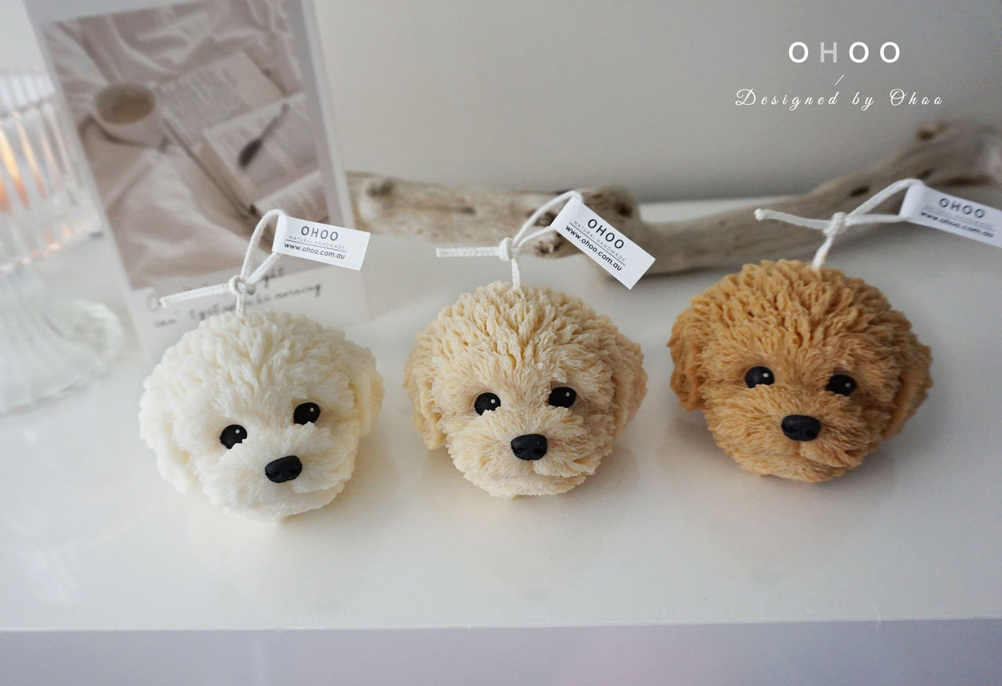 Poodle & Bichon Dog Candle