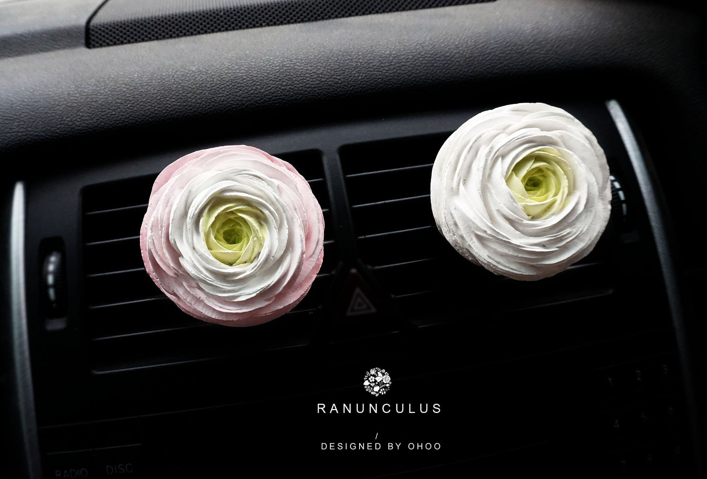 Ranunculus Flower Car Air Freshener