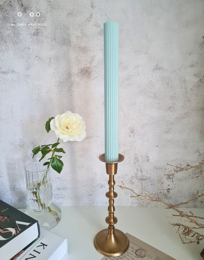 Roma Ribbed Taper Candle