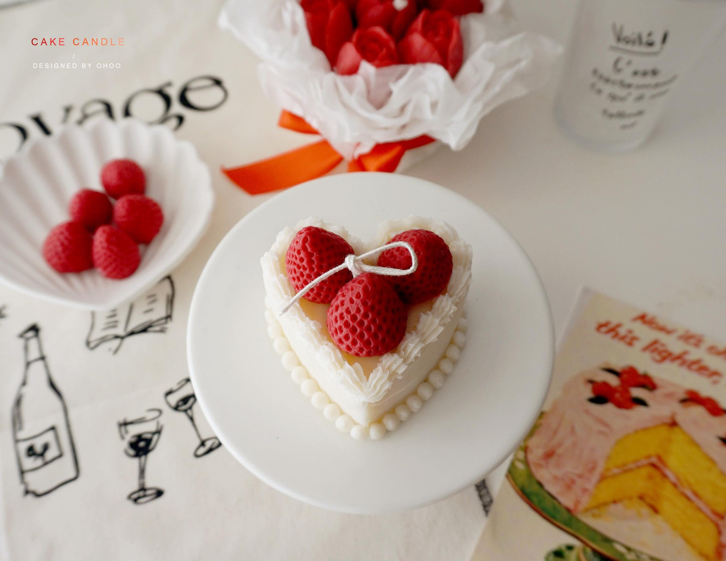 Strawberry Cake Soy Wax Candle