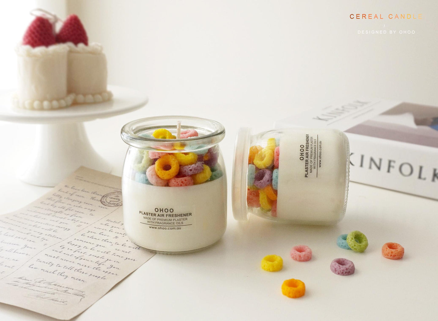 Fruit Loops Cereal Candle