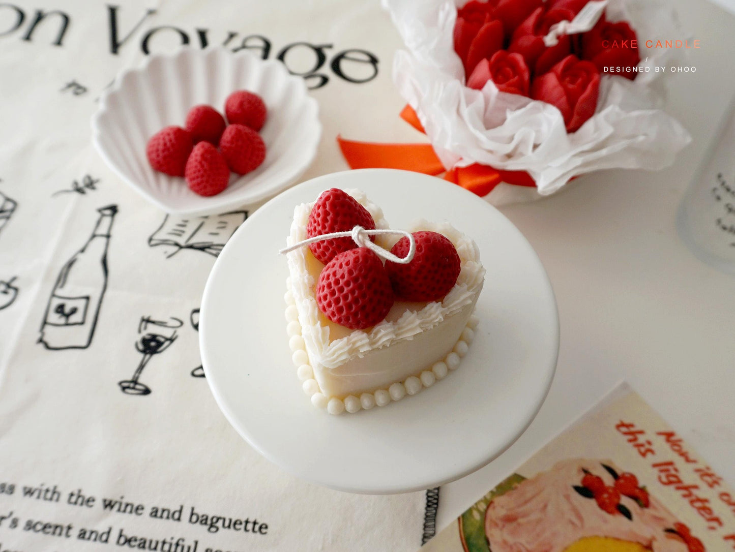 Strawberry Cake Soy Wax Candle