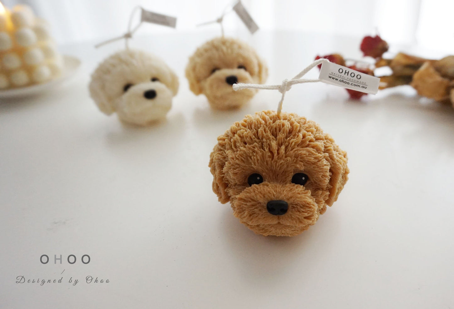 Poodle & Bichon Dog Candle