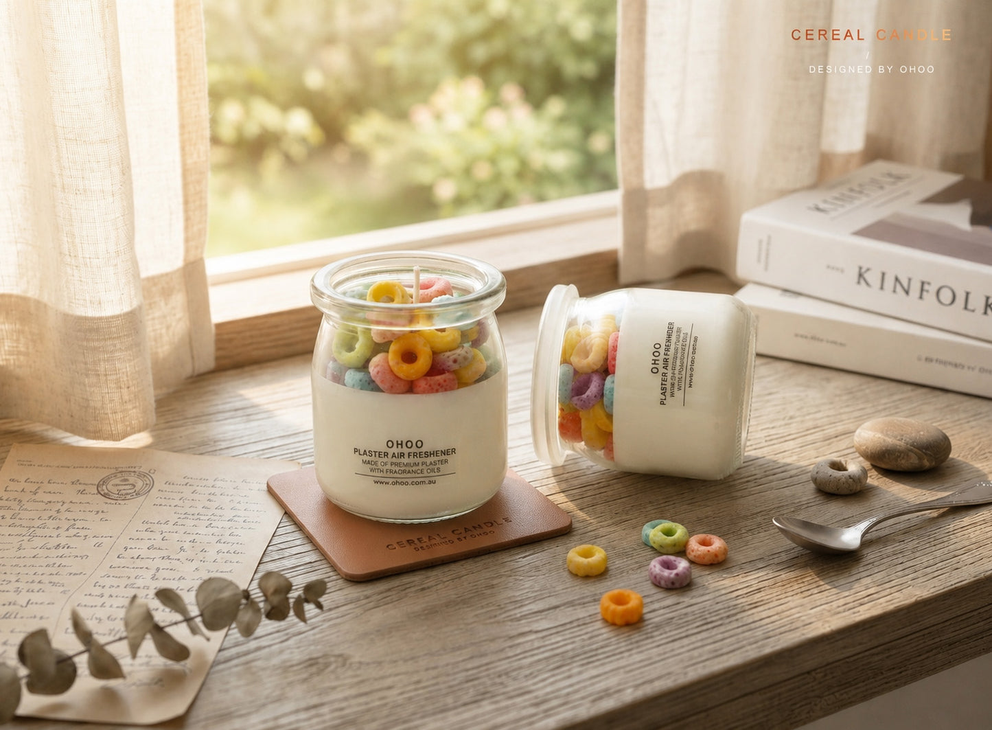 Fruit Loops Cereal Candle