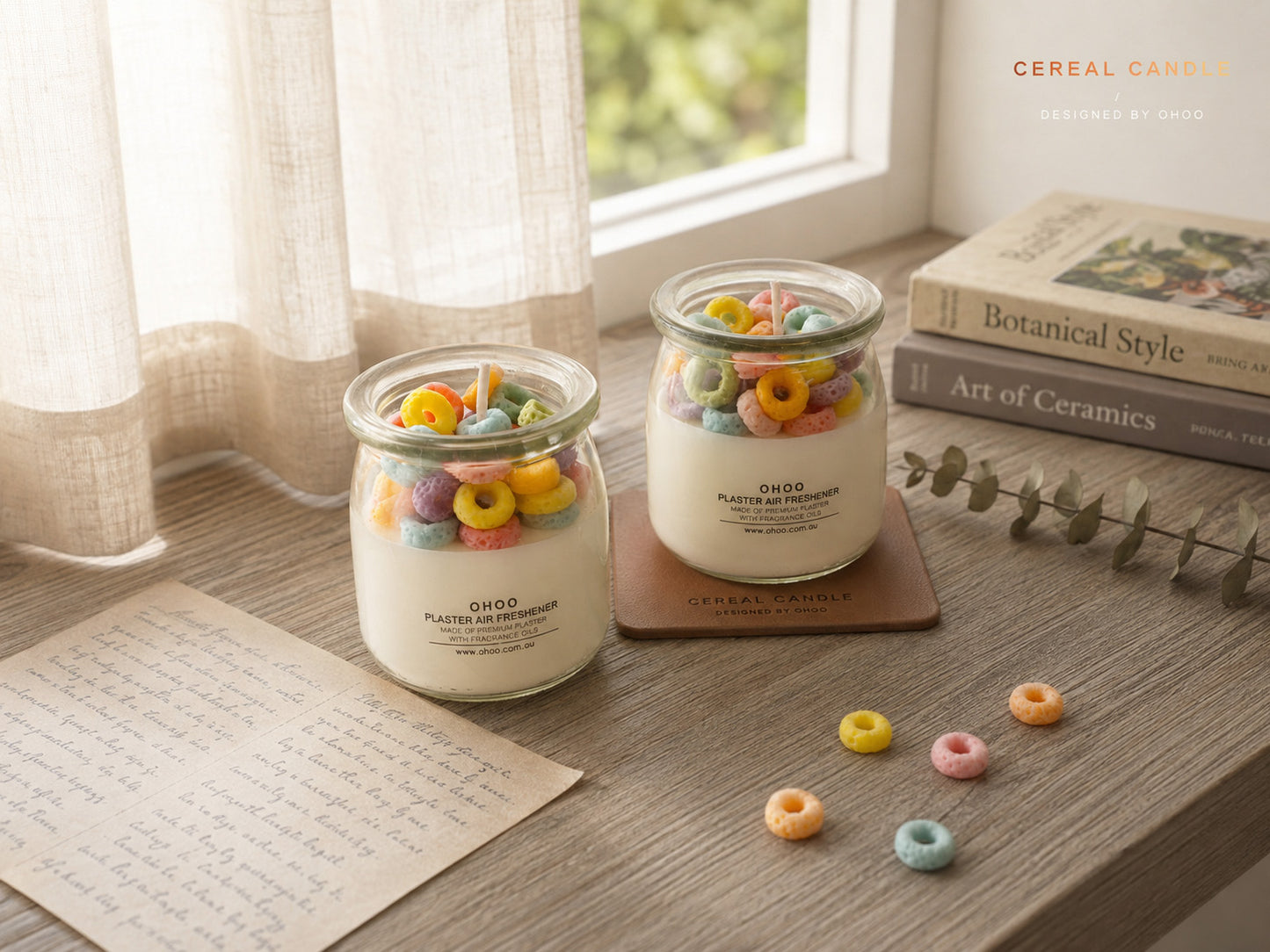 Fruit Loops Cereal Candle