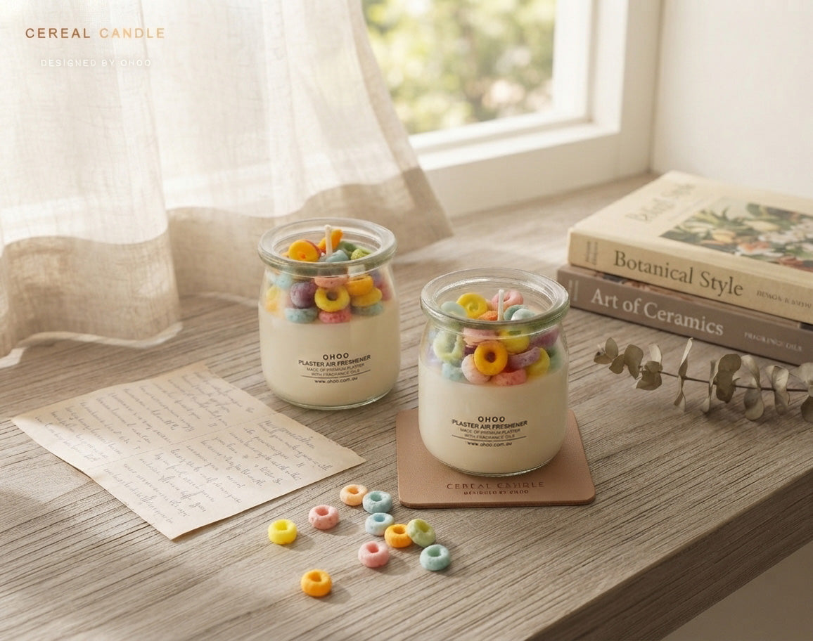 Fruit Loops Cereal Candle