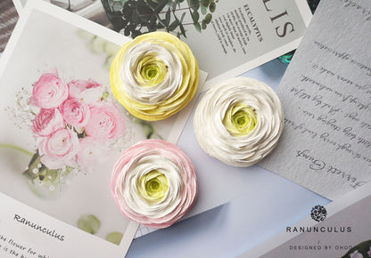 Ranunculus Flower Car Air Freshener