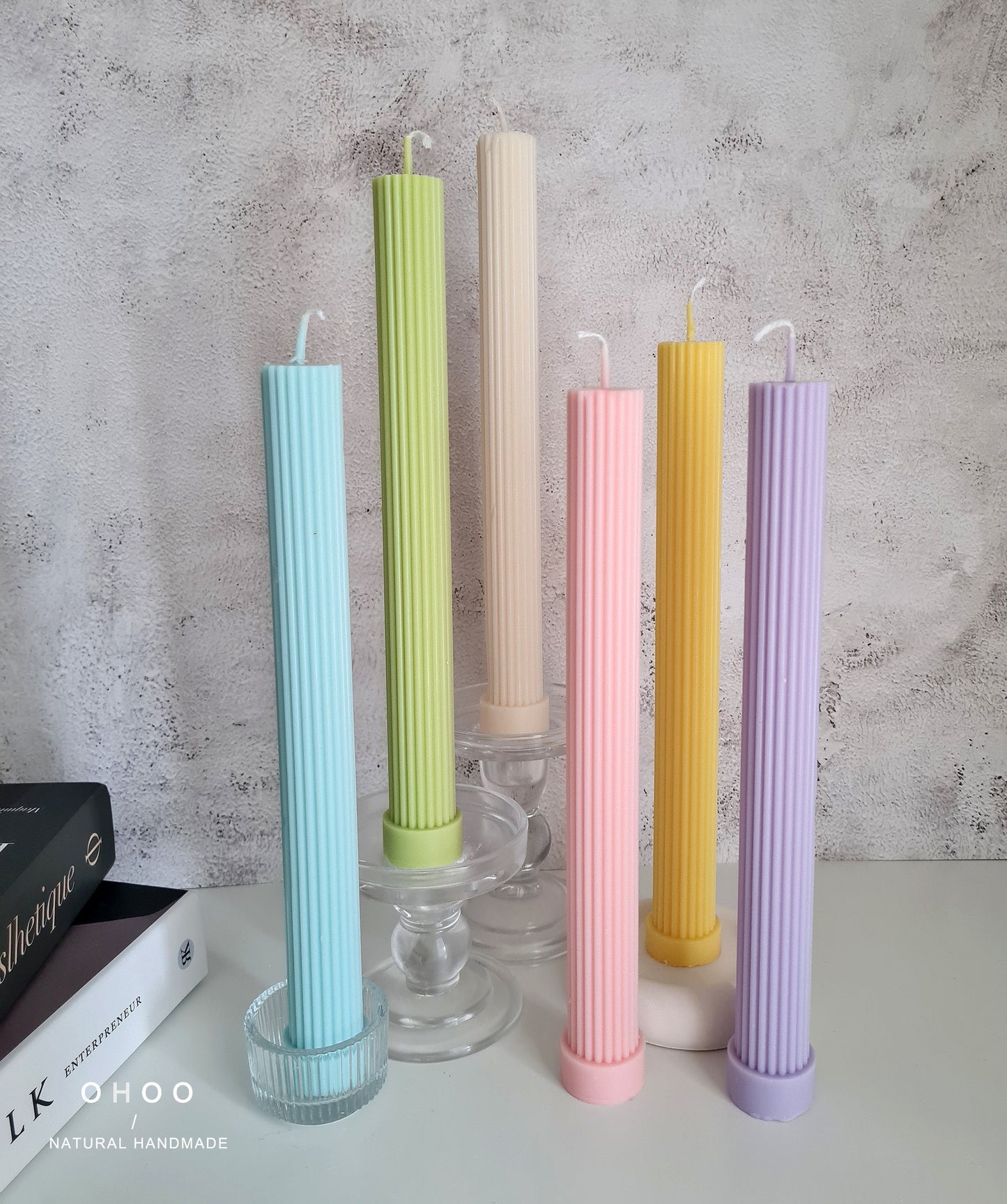 Roman Ribbed Soy Wax Candle