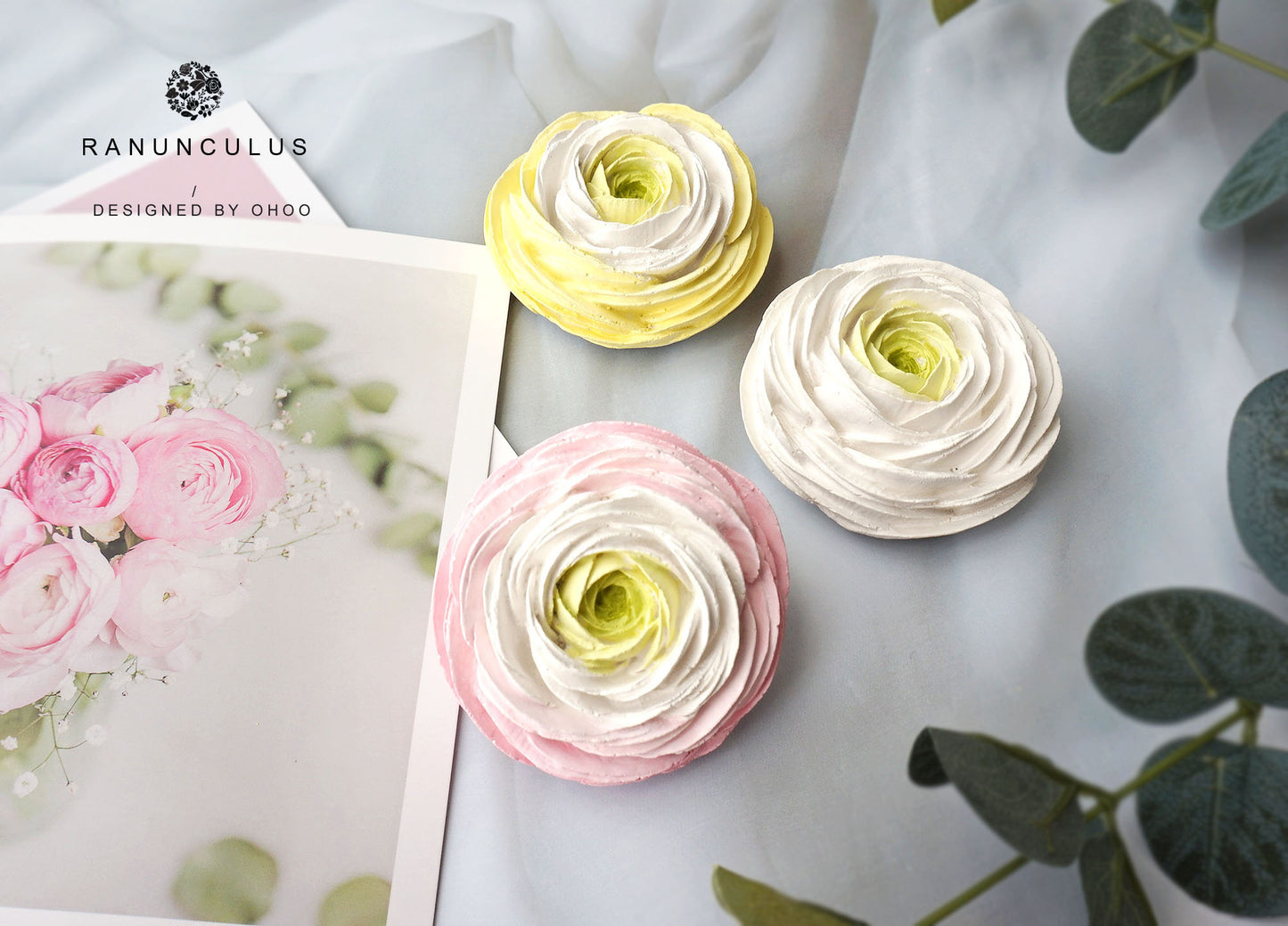 Ranunculus Flower Car Air Freshener