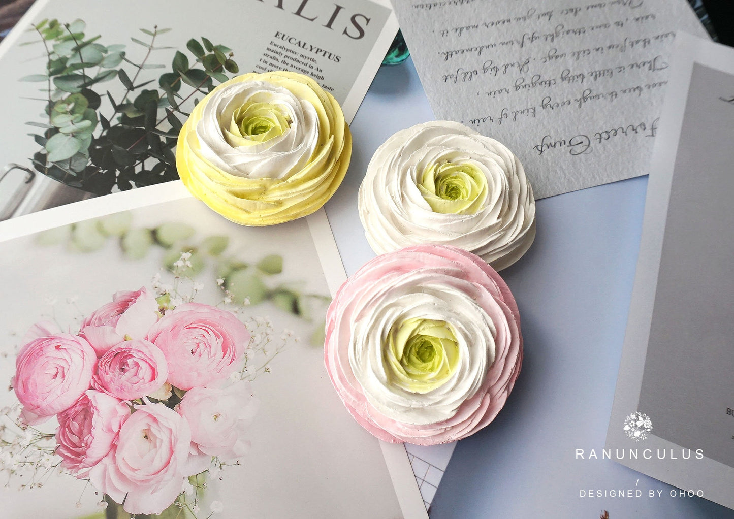 Ranunculus Flower Car Air Freshener