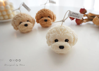Poodle & Bichon Dog Candle